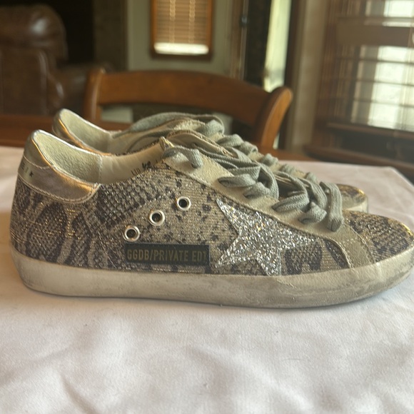 Golden Goose Superstar, Private Edition sparkle snake print, size 38 or US 8 - Picture 4 of 7
